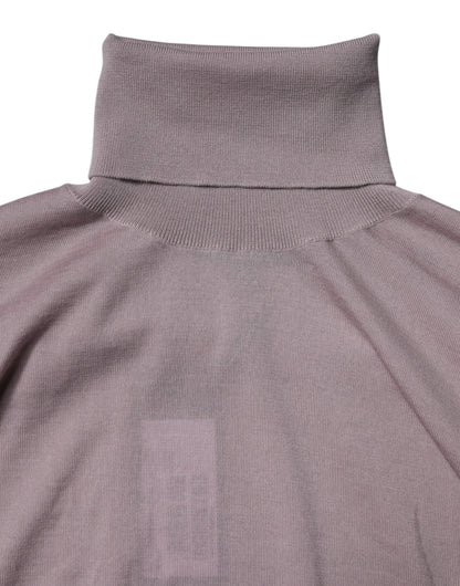 Dolce & Gabbana Brown Cashmere Knitted Pullover Sweater