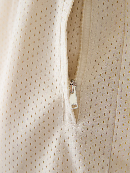 Gucci Cream Green Red Web Stripe Logo Shorts for Men