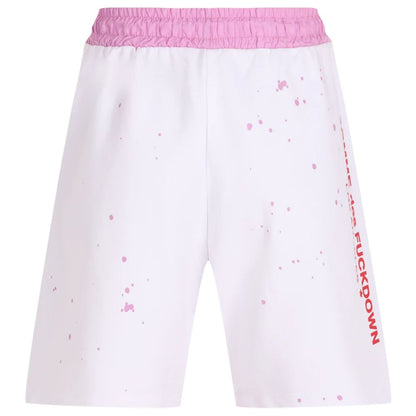 Comme Des Fuckdown White Cotton Fleece Shorts