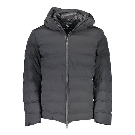 U.S. POLO ASSN. Black Elastane Men's Hoodie Jacket