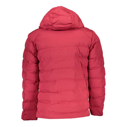U.S. POLO ASSN. Red Polyamide Hooded Men's Jacket