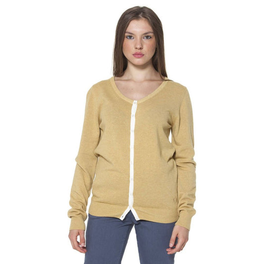 Fred Perry Yellow Nylon Sweater - Long Sleeve Cardigan