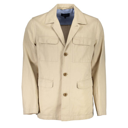 Gant Beige Cotton Jacket for Men