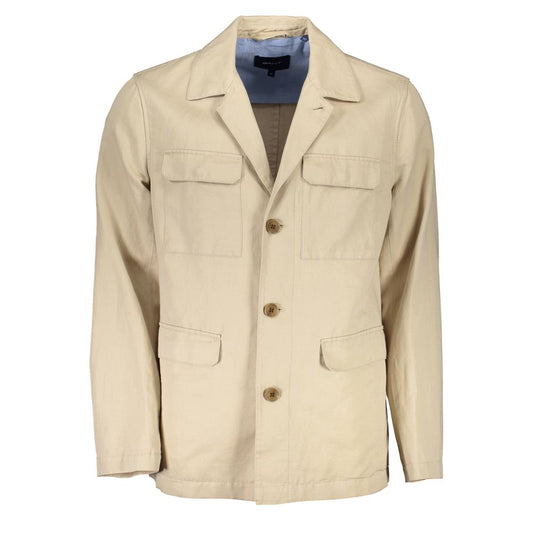 Gant Beige Cotton Jacket for Men