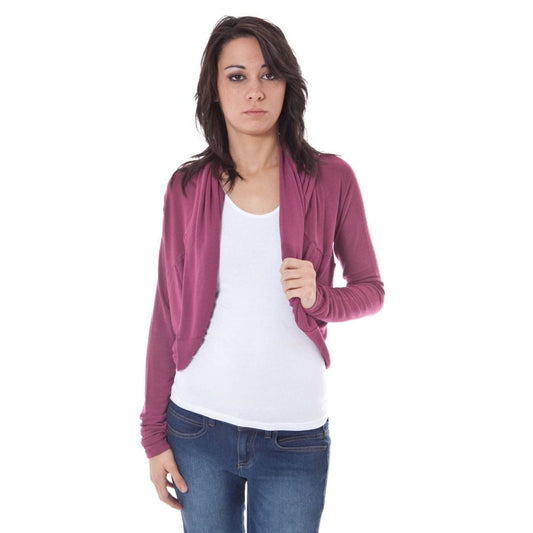 John Galliano Purple Elastane Long Sleeve Shrug