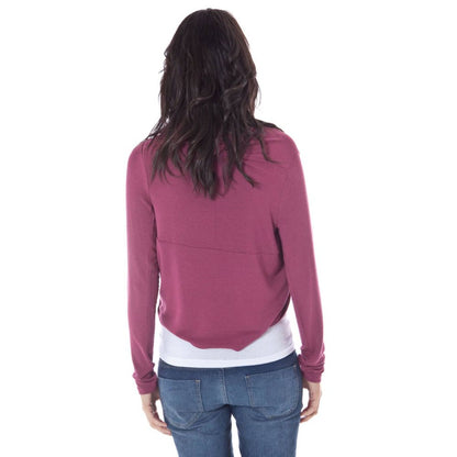 John Galliano Purple Elastane Long Sleeve Shrug