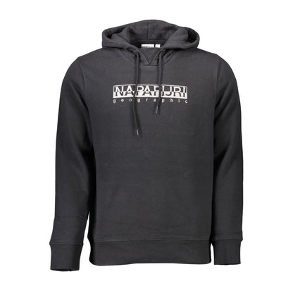 Napapijri Black Cotton Men Sweater - Urban Adventure Awaits