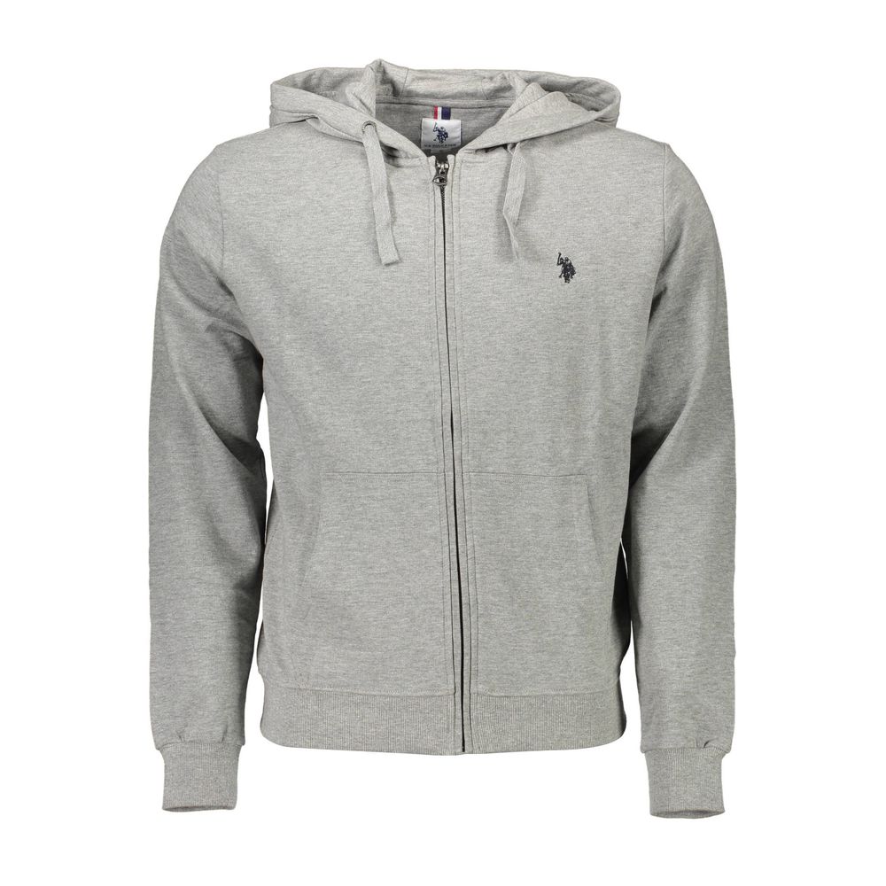 U.S. POLO ASSN. Gray Cotton Hooded Sweatshirt