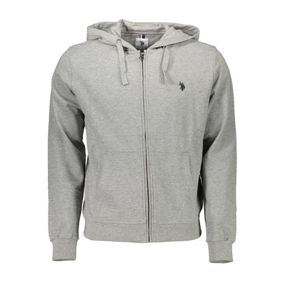 U.S. POLO ASSN. Gray Cotton Hooded Sweatshirt