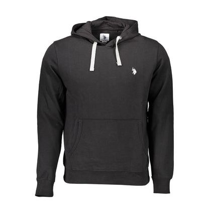 U.S. POLO ASSN. Black Hooded Cotton Men’s Sweatshirt