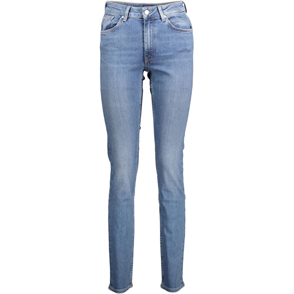 Gant Blue Cotton Slim-Fit Jeans