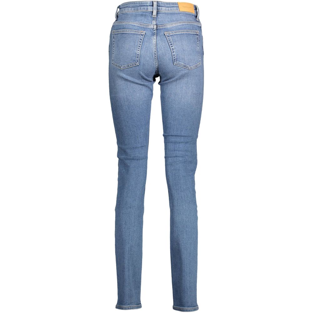 Gant Blue Cotton Slim-Fit Jeans