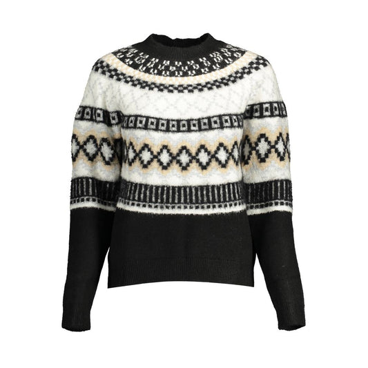 Desigual Black Border Pattern Women's Sweater
