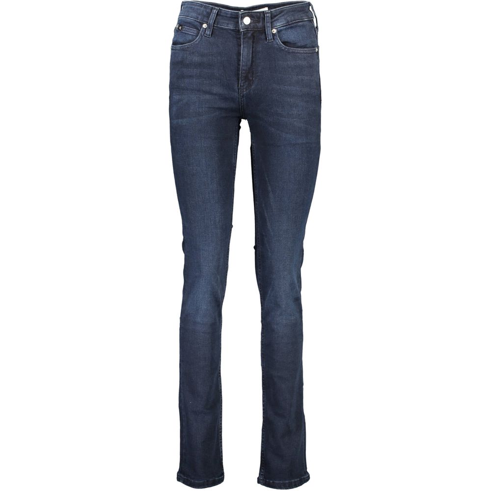 Calvin Klein Blue Cotton Jeans - Slim Fit Essentials