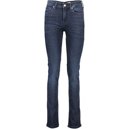 Calvin Klein Blue Cotton Jeans - Slim Fit Essentials