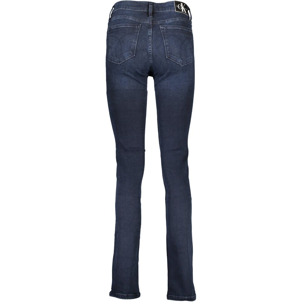 Calvin Klein Blue Cotton Jeans - Slim Fit Essentials
