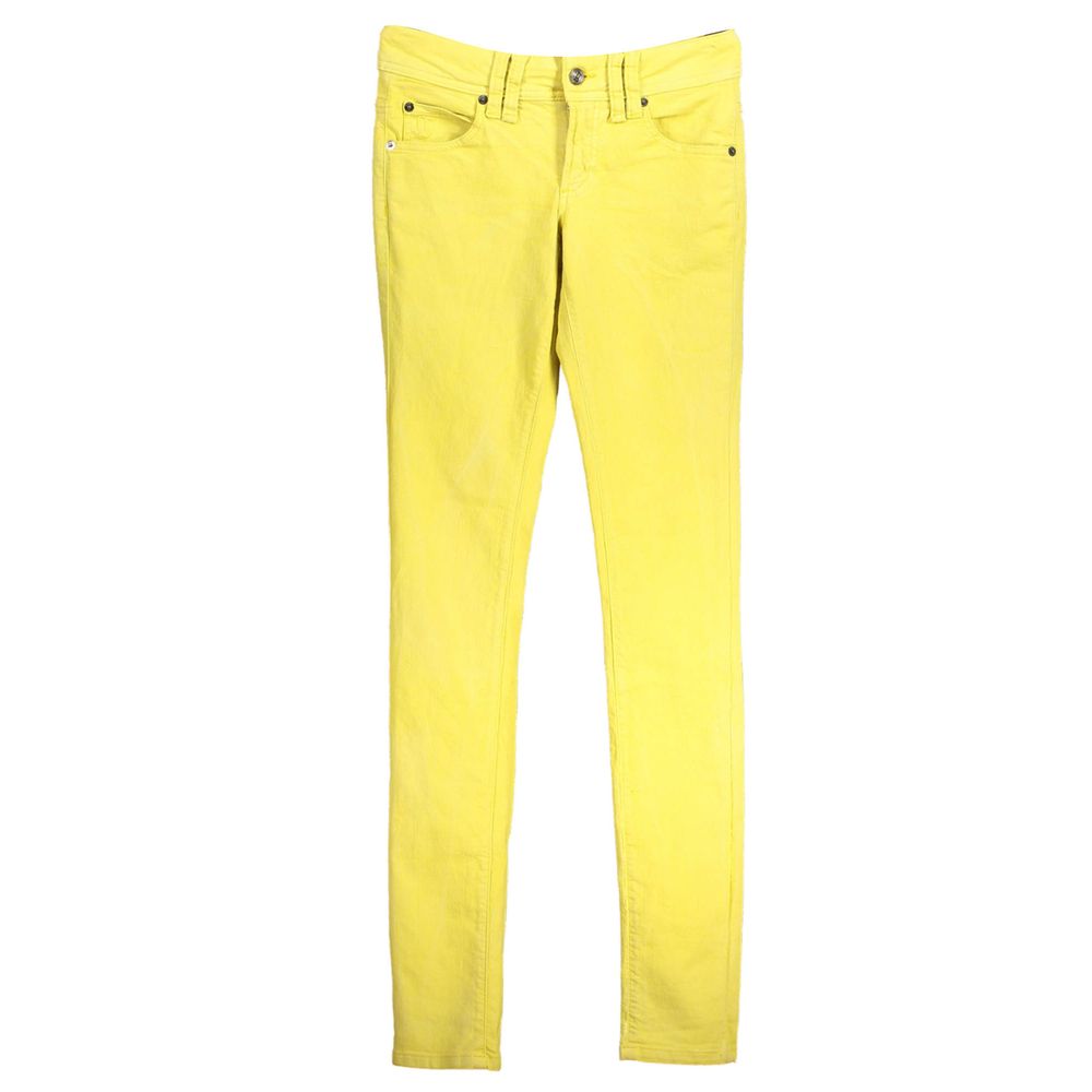 John Galliano Yellow Cotton Jeans