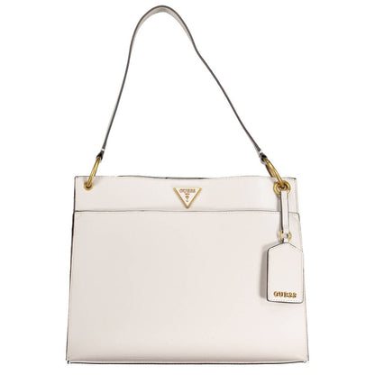 Guess Jeans Gray Shoulder Bag – Faux Leather, Organised Chic