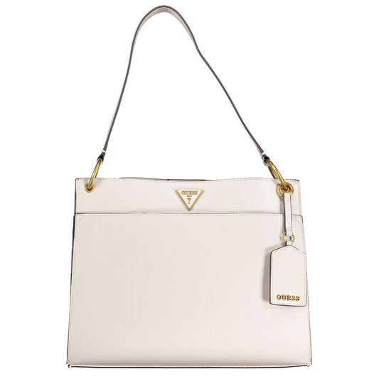 Guess Jeans Gray Shoulder Bag – Faux Leather, Organised Chic