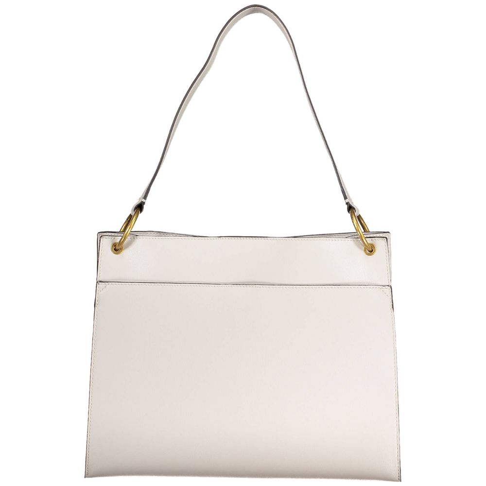 Guess Jeans Gray Shoulder Bag – Faux Leather, Organised Chic