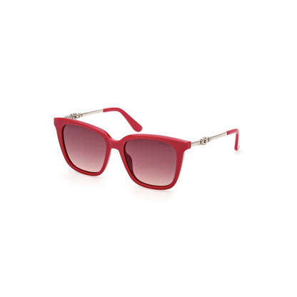 Guess Jeans Purple Injected Women's Square Sunglasses with Amber Lenses