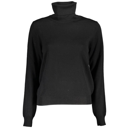 K-WAY Black Wool Turtleneck Sweater