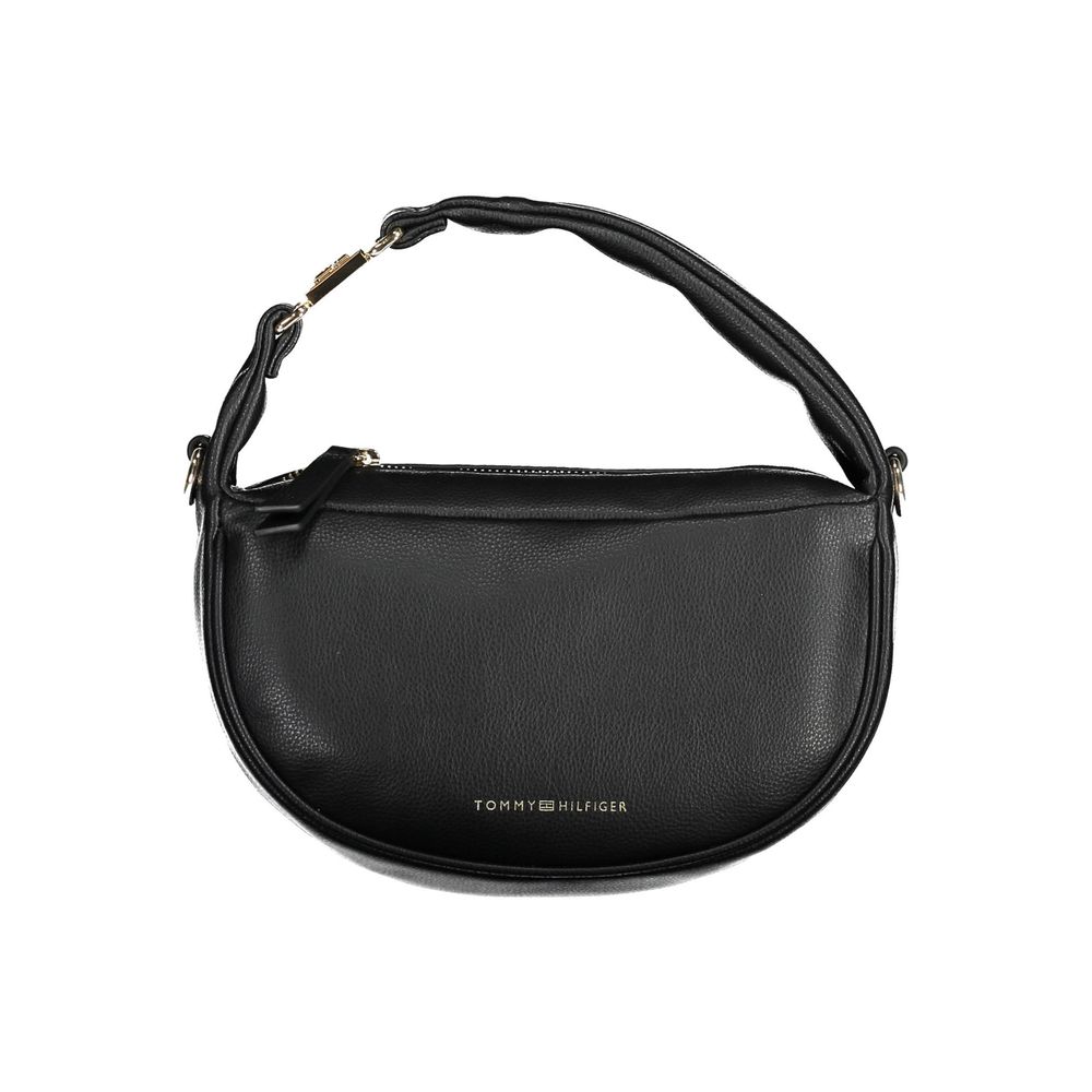 Tommy Hilfiger Black Handbag - Stylish and Sustainable Accessory