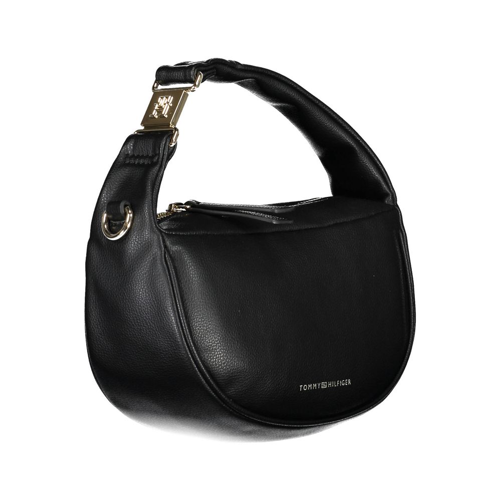 Tommy Hilfiger Black Handbag - Stylish and Sustainable Accessory