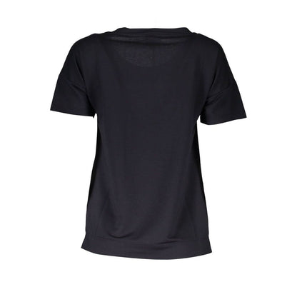 Cavalli Class Black Polyester Short Sleeve T-Shirt