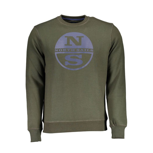 North Sails Green Cotton Sweater - Long Sleeve Crew Neck