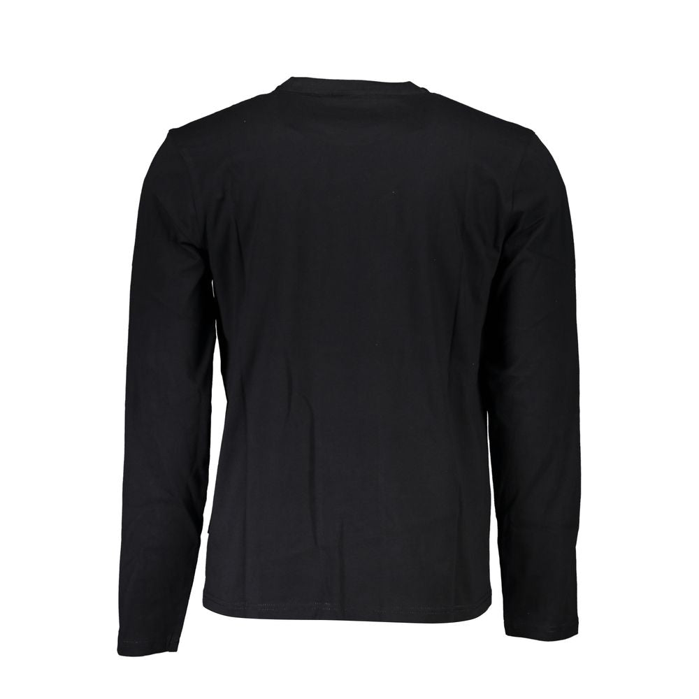 Napapijri Long Sleeve Black Cotton T-Shirt