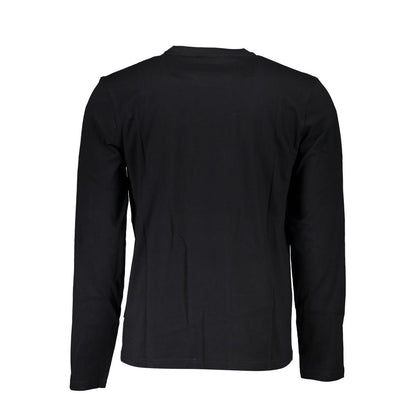 Napapijri Long Sleeve Black Cotton T-Shirt