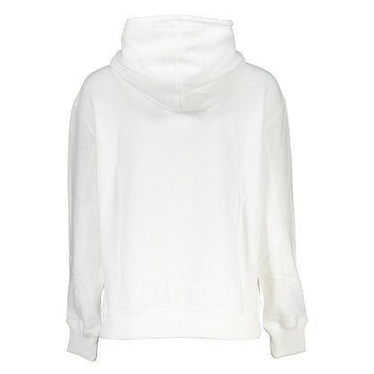 Calvin Klein White Cotton Hoodie