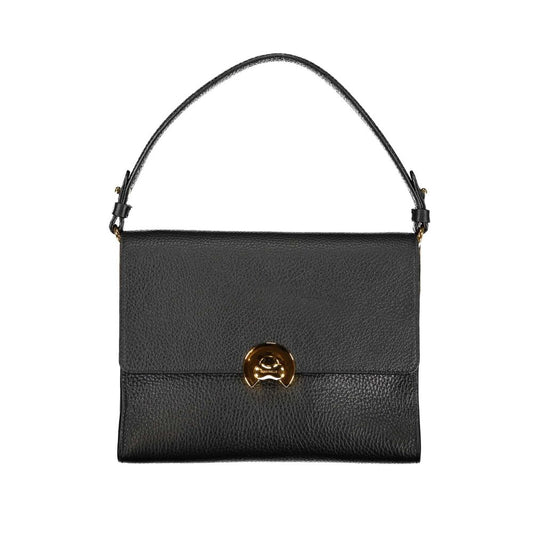 Coccinelle Black Leather Handbag: Timeless Elegance