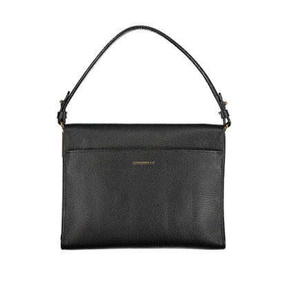 Coccinelle Black Leather Handbag: Timeless Elegance