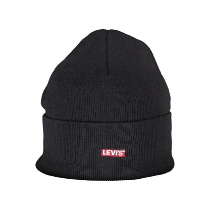 Levi's Blue Acrylic Hat & Cap with Logo Embroidery