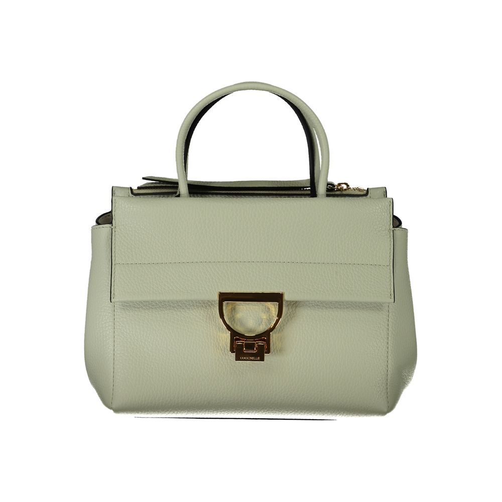 Coccinelle Green Leather Handbag: Timeless Elegance for Everyday Use