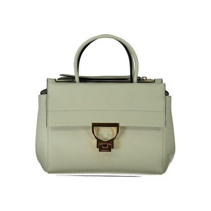 Coccinelle Green Leather Handbag: Timeless Elegance for Everyday Use
