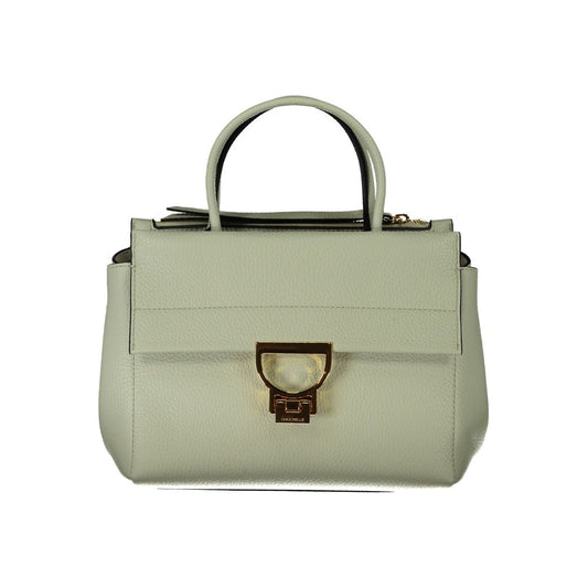 Coccinelle Green Leather Handbag: Timeless Elegance for Everyday Use