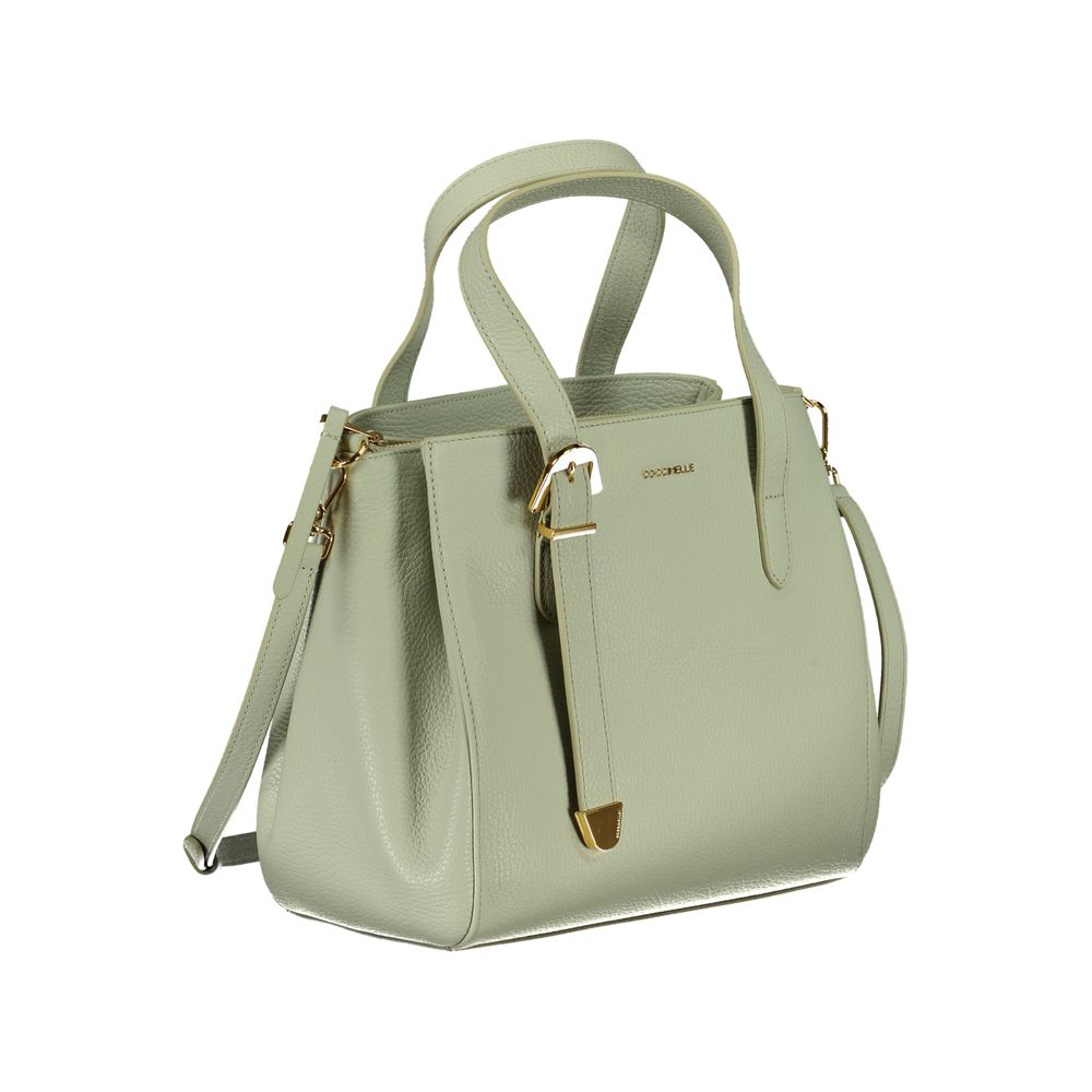 Coccinelle Green Leather Handbag: Timeless Elegance for Every Occasion