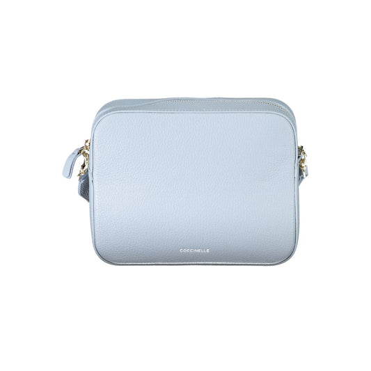 Coccinelle Light Blue Leather Handbag – Effortless Elegance