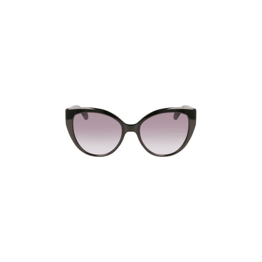 Liu Jo Black Round Bio Injected Women's Sunglasses with Black Lenses