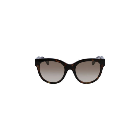 Liu Jo Brown Haircalf Women's Round Sunglasses with Smoky Lenses