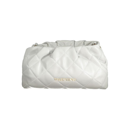Mario Valentino Gray Leather Effect Handbag with Chic Details