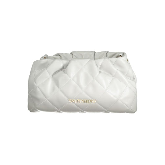 Mario Valentino Gray Leather Effect Handbag with Chic Details
