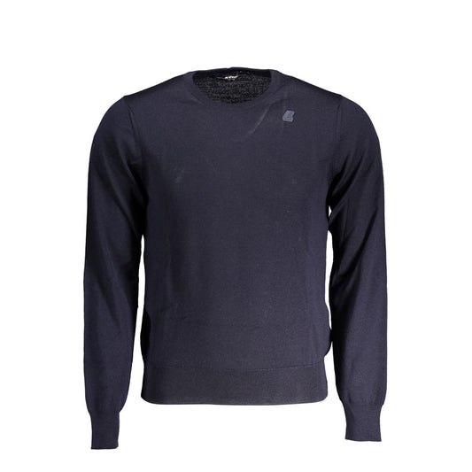 K-WAY Blue Wool Crew Neck Sweater