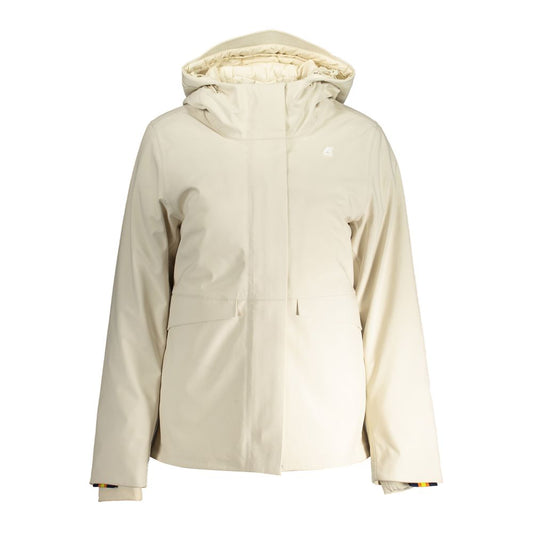 K-WAY Beige Polyester Hooded Jacket