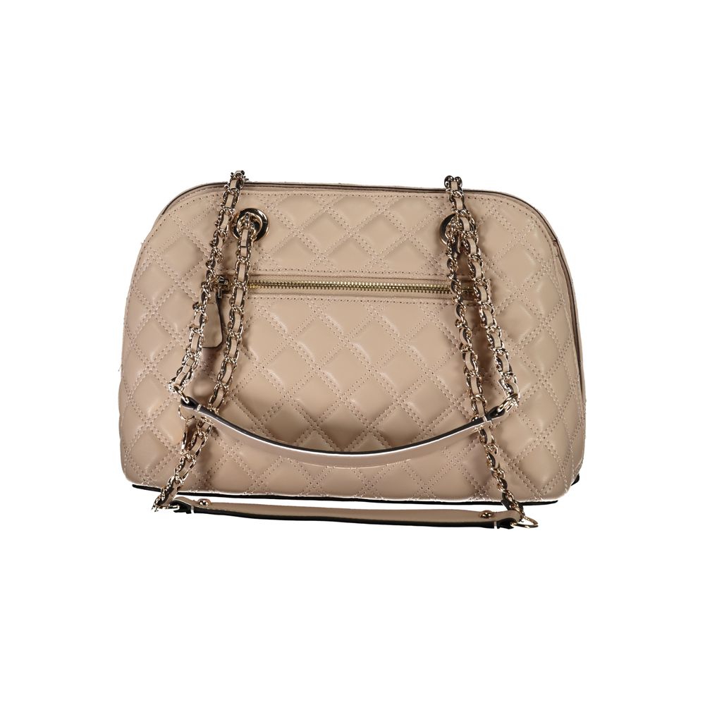 GIULLY BAG 2 Chain Shoulder Handles - Beige Polyethylene Handbag