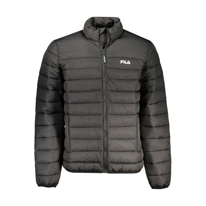 Fila Black Polyester Jacket - Butzbach Long Sleeve Water Repellent