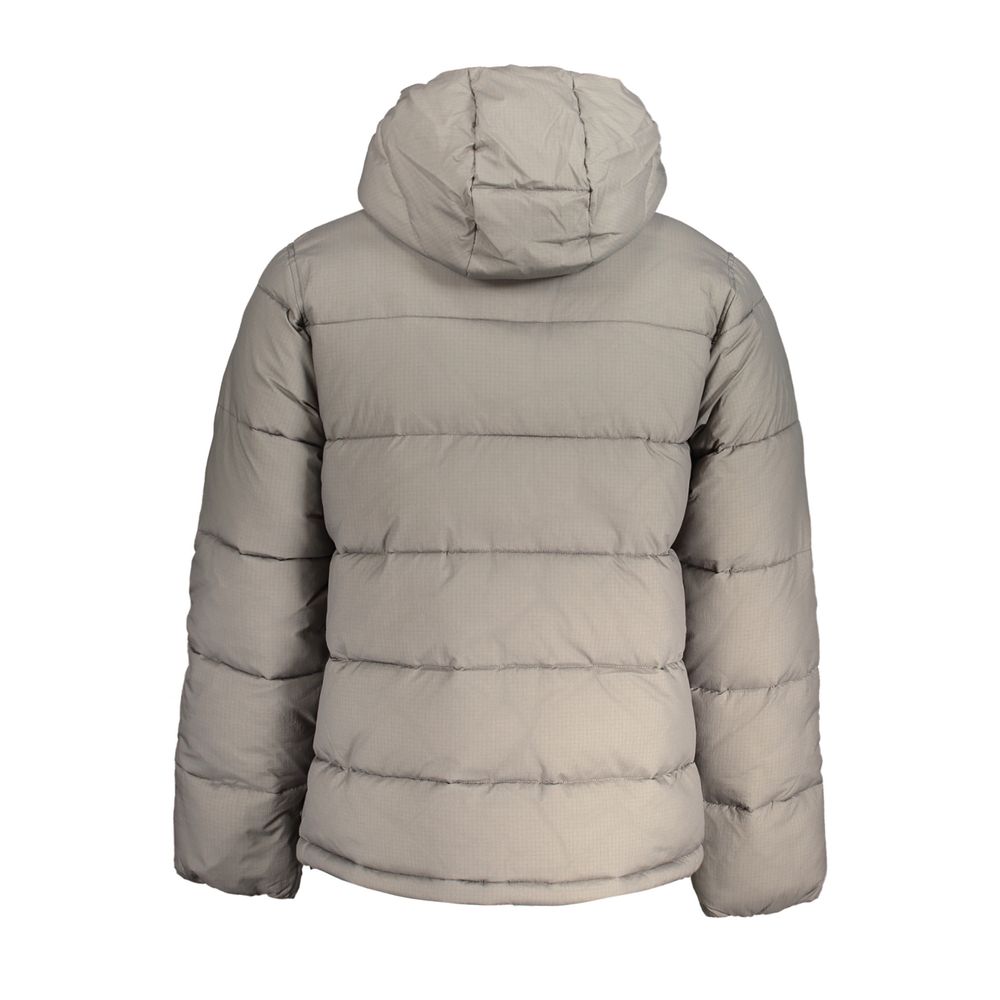 Calvin Klein Gray Nylon Jacket with Hood